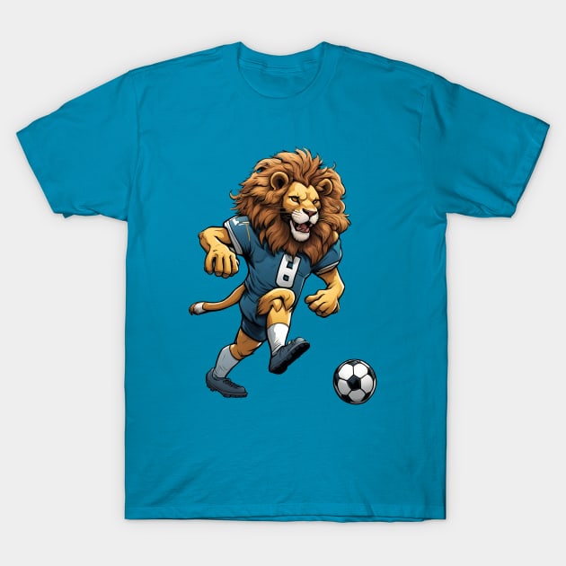 Soccer Lion T-Shirt by LM Designs by DS